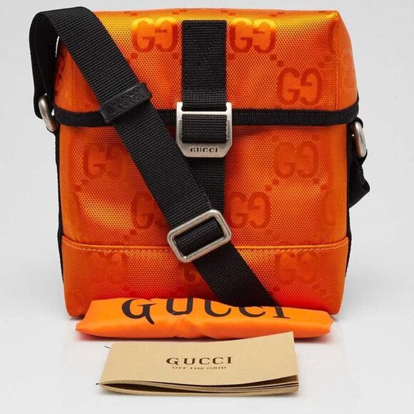 Gucci Orange GG Nylon Off The Grid Messenger Crossbody Bag - Picture 12 of 12